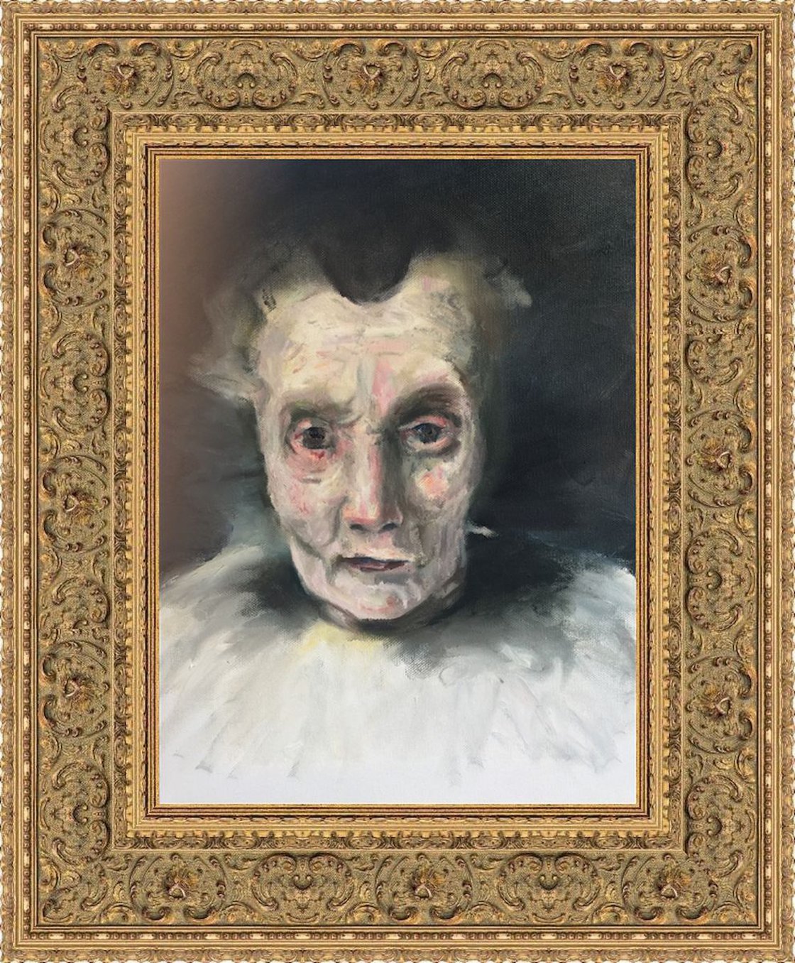 A painting titled 'Rembrandt Study In Oil by Ryan Louder' by Ryan Louder