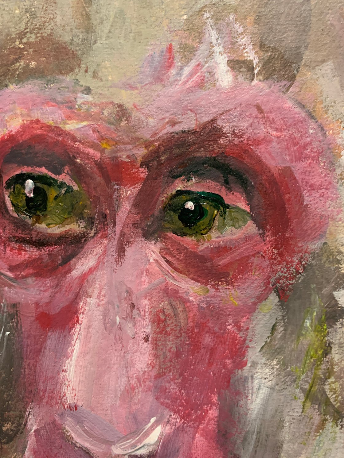 A painting titled 'Japanese Macaque Monkey by Ryan Louder' by Ryan Louder