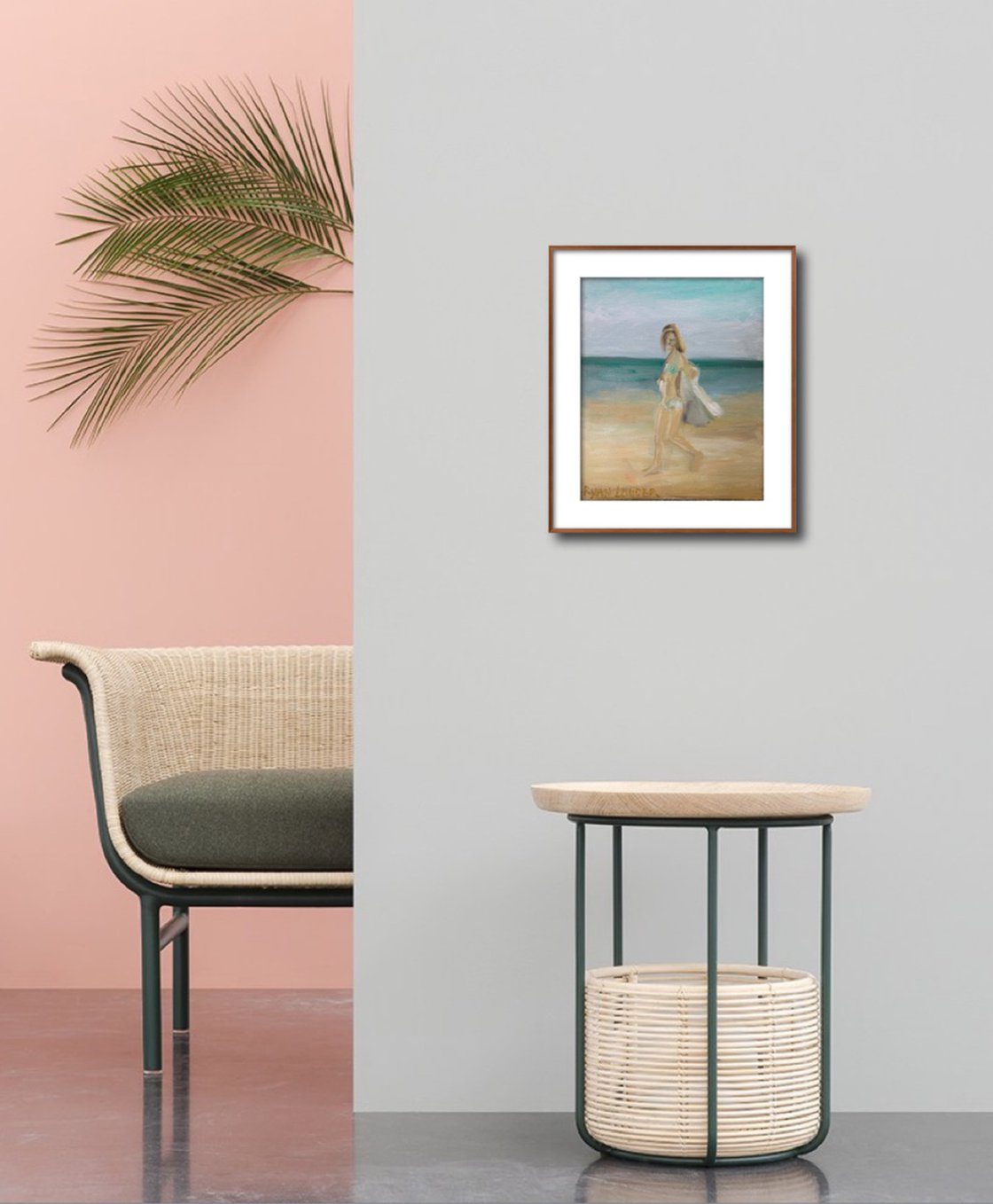 A painting titled 'Walking In A Cool Breeze by Ryan Louder' by Ryan Louder