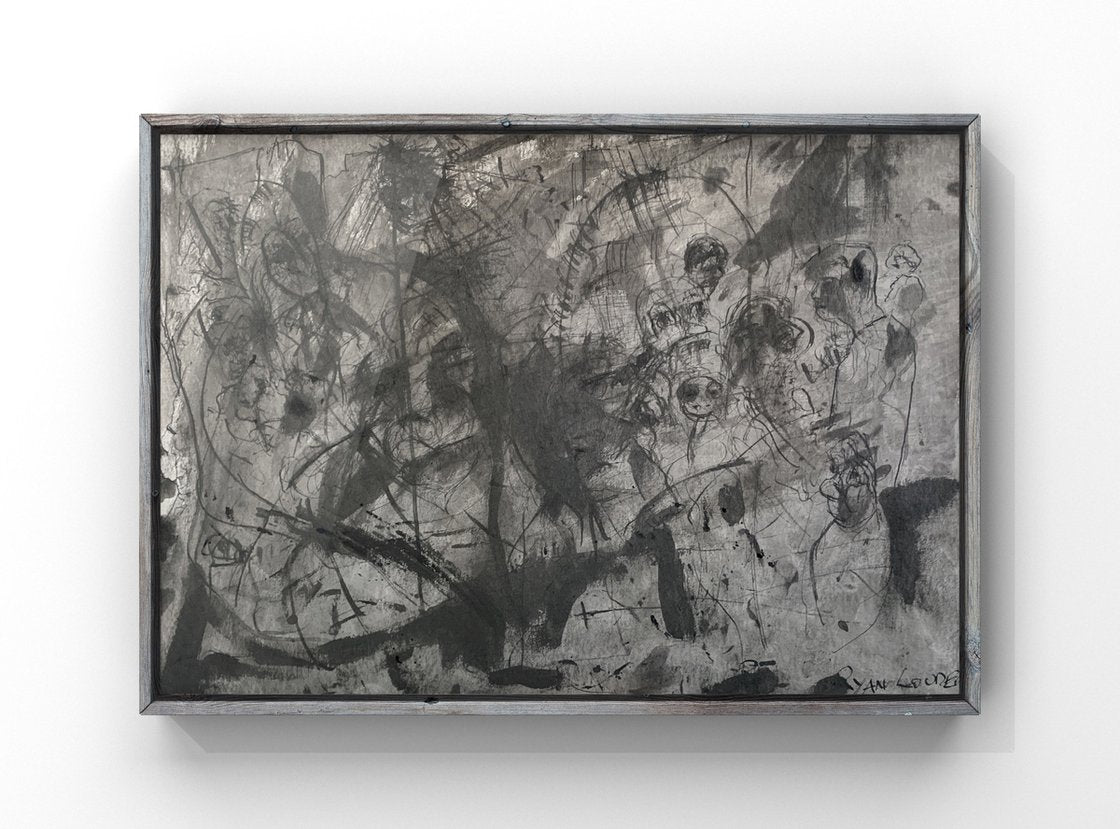 A painting titled 'Struggle of Ulysses by Ryan Louder' by Ryan Louder