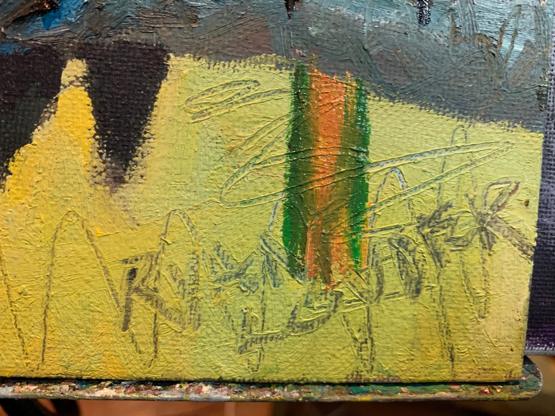 A painting titled 'Toucans and Conures by Ryan Louder' by Ryan Louder