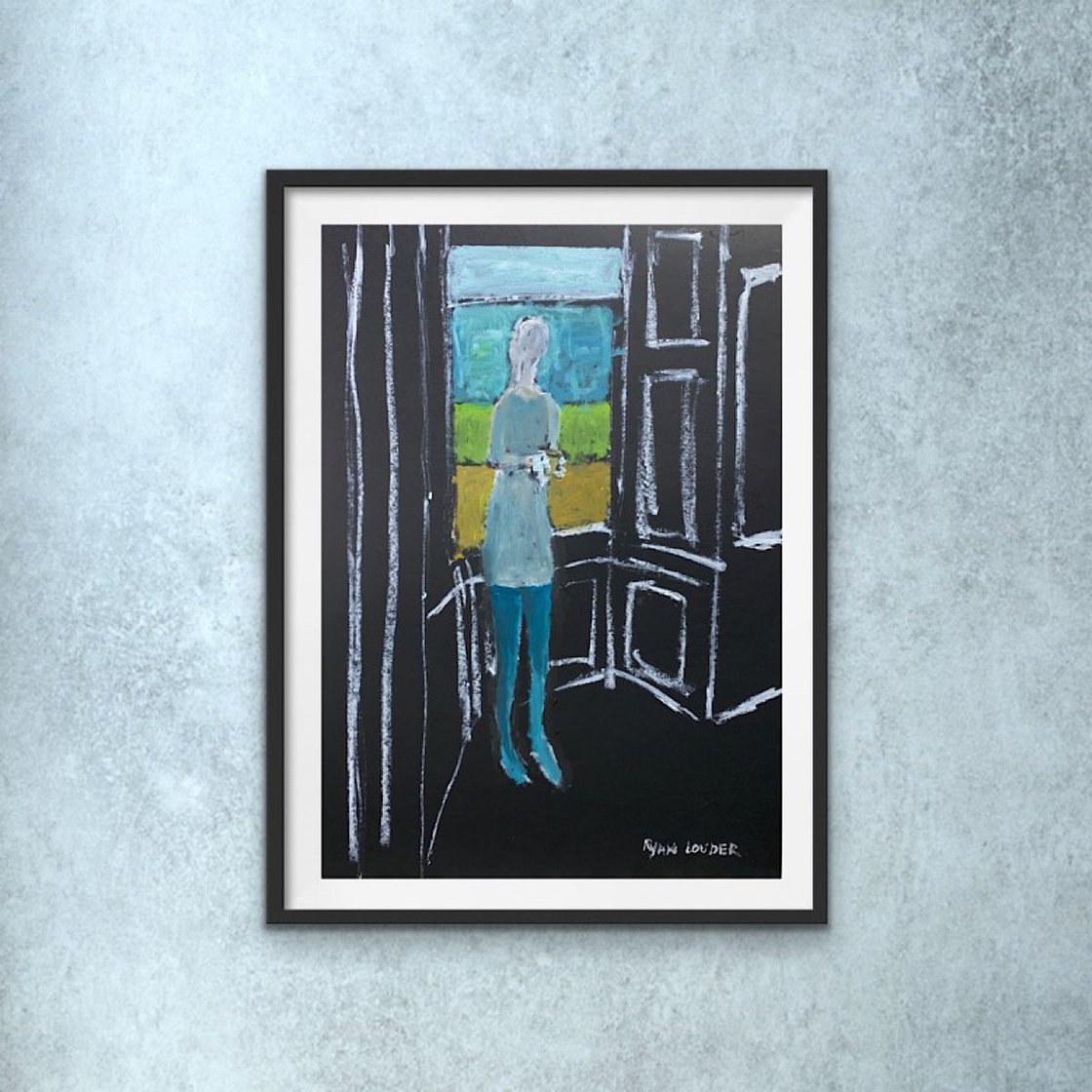 coffee in the morning by the bay window by Ryan Louder - Sold