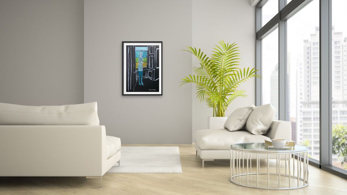 coffee in the morning by the bay window by Ryan Louder - Sold