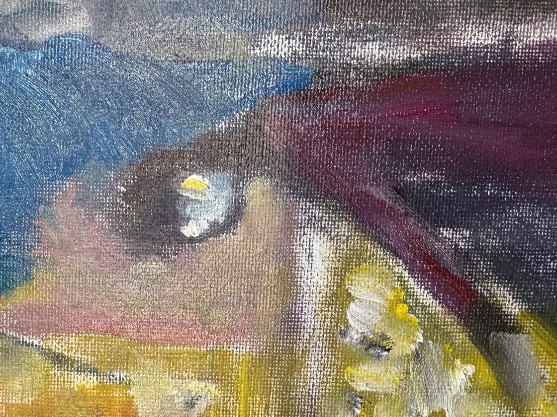 A painting titled 'Midnight At The Market by Ryan Louder' by Ryan Louder