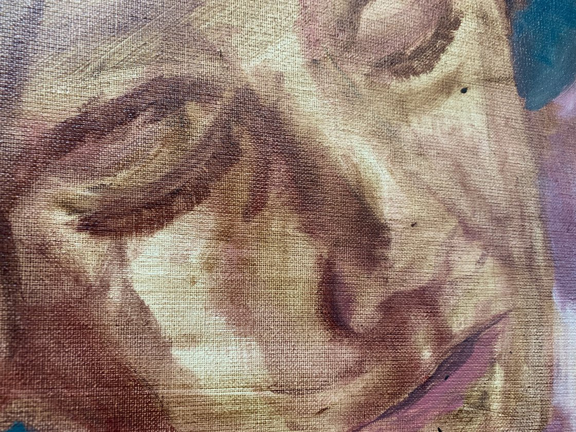 A painting titled 'Nude Study Of Woman by Ryan Louder' by Ryan Louder