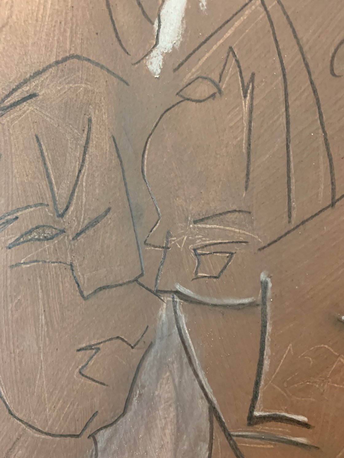 A painting titled 'The Lovers and the Frog 12x16 by Ryan Louder' by Ryan Louder