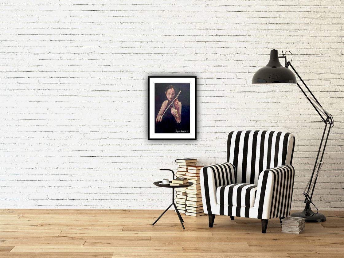 The Violinist - Musician by Ryan Louder - Sold
