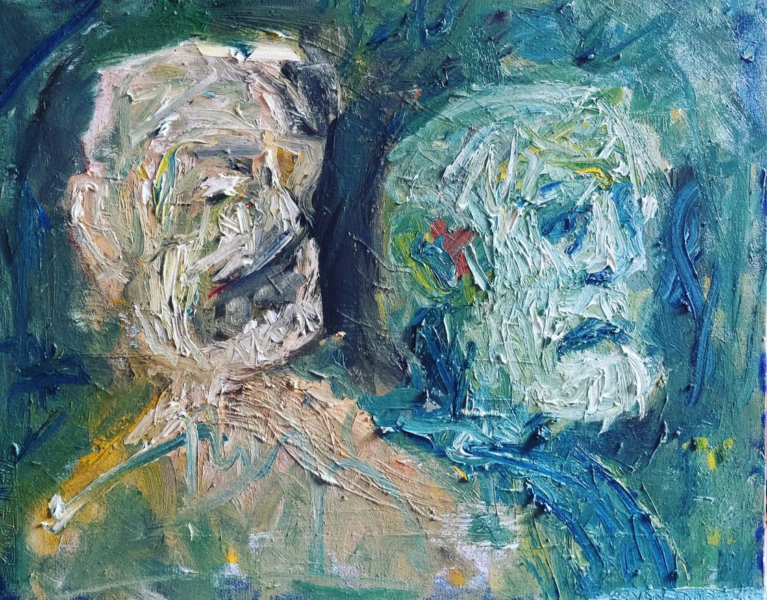 A painting titled 'Dark by Ryan Louder' by Ryan Louder