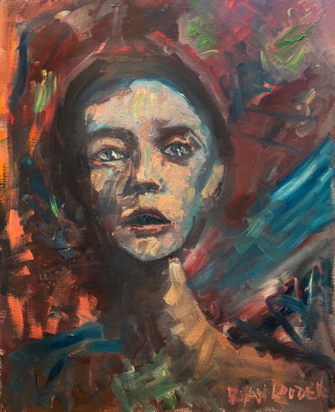 A painting titled 'Beyond The Horizon by Ryan Louder' by Ryan Louder