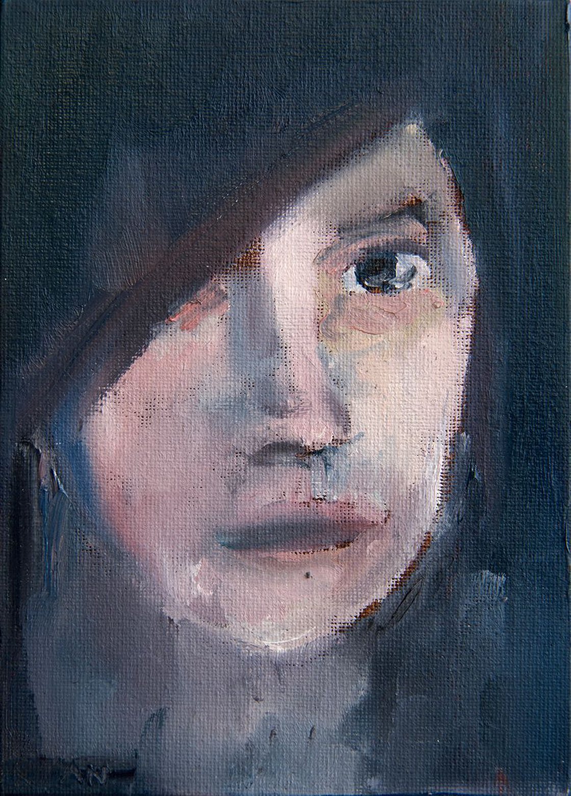 She Spots Him In The Rain by Ryan Louder - Sold