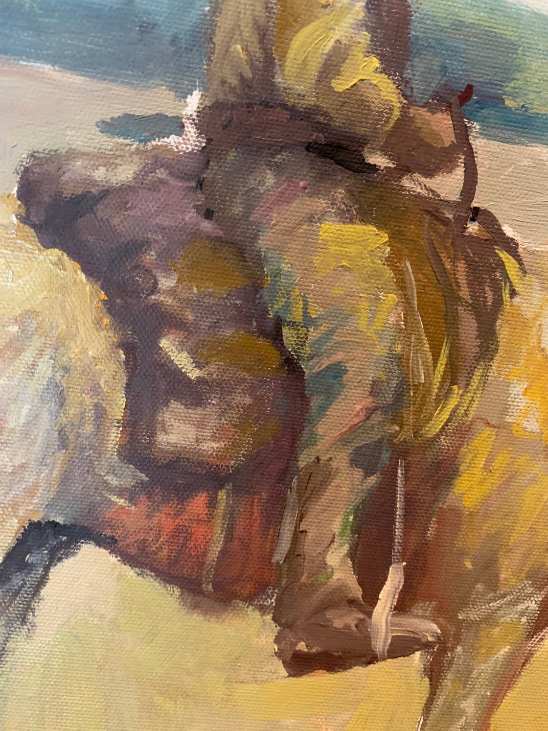 Cowboy and Horse by Ryan Louder