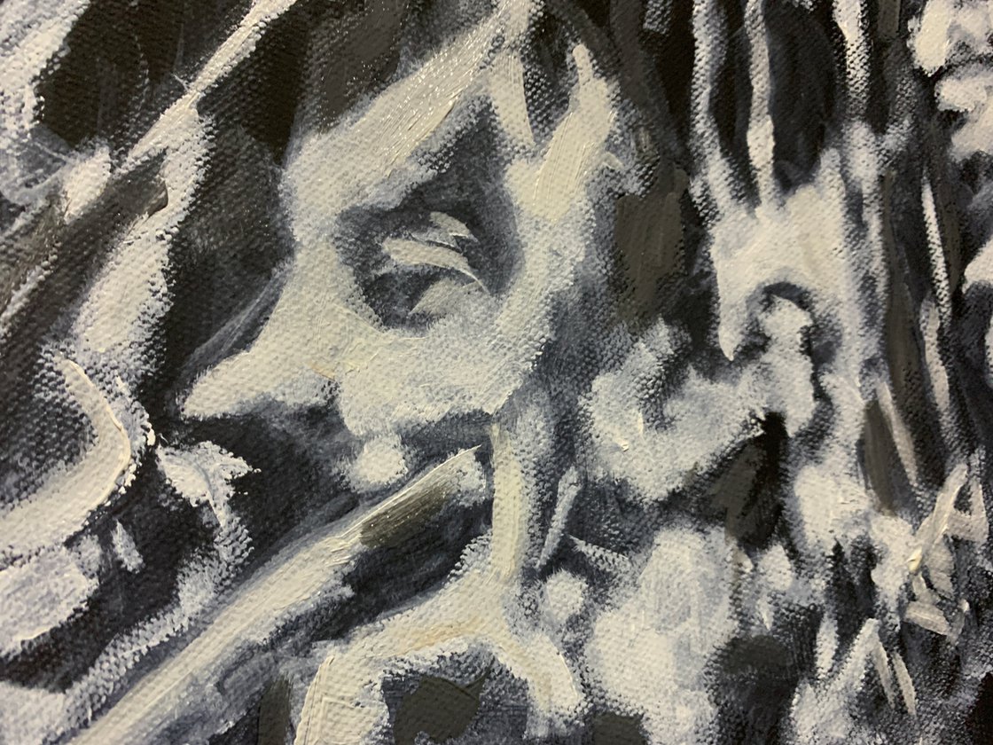 A painting titled 'The Shape by Ryan Louder' by Ryan Louder