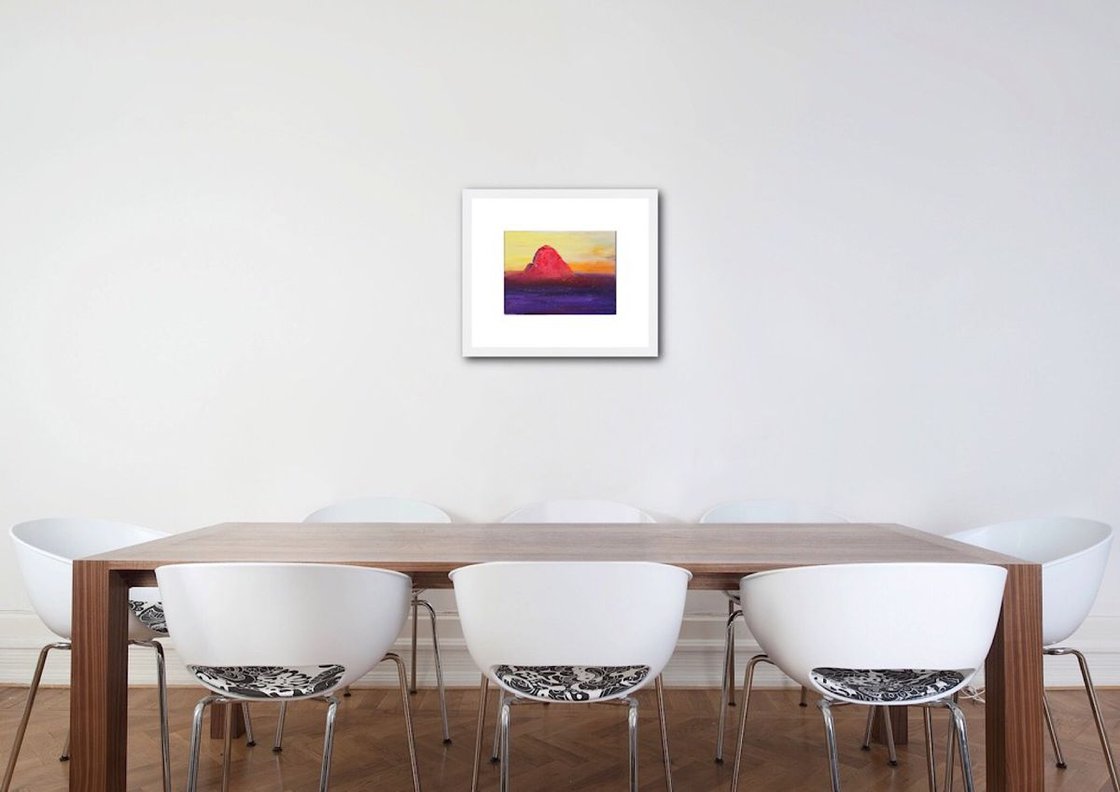 A painting titled 'Landscape Sunset by Ryan Louder' by Ryan Louder