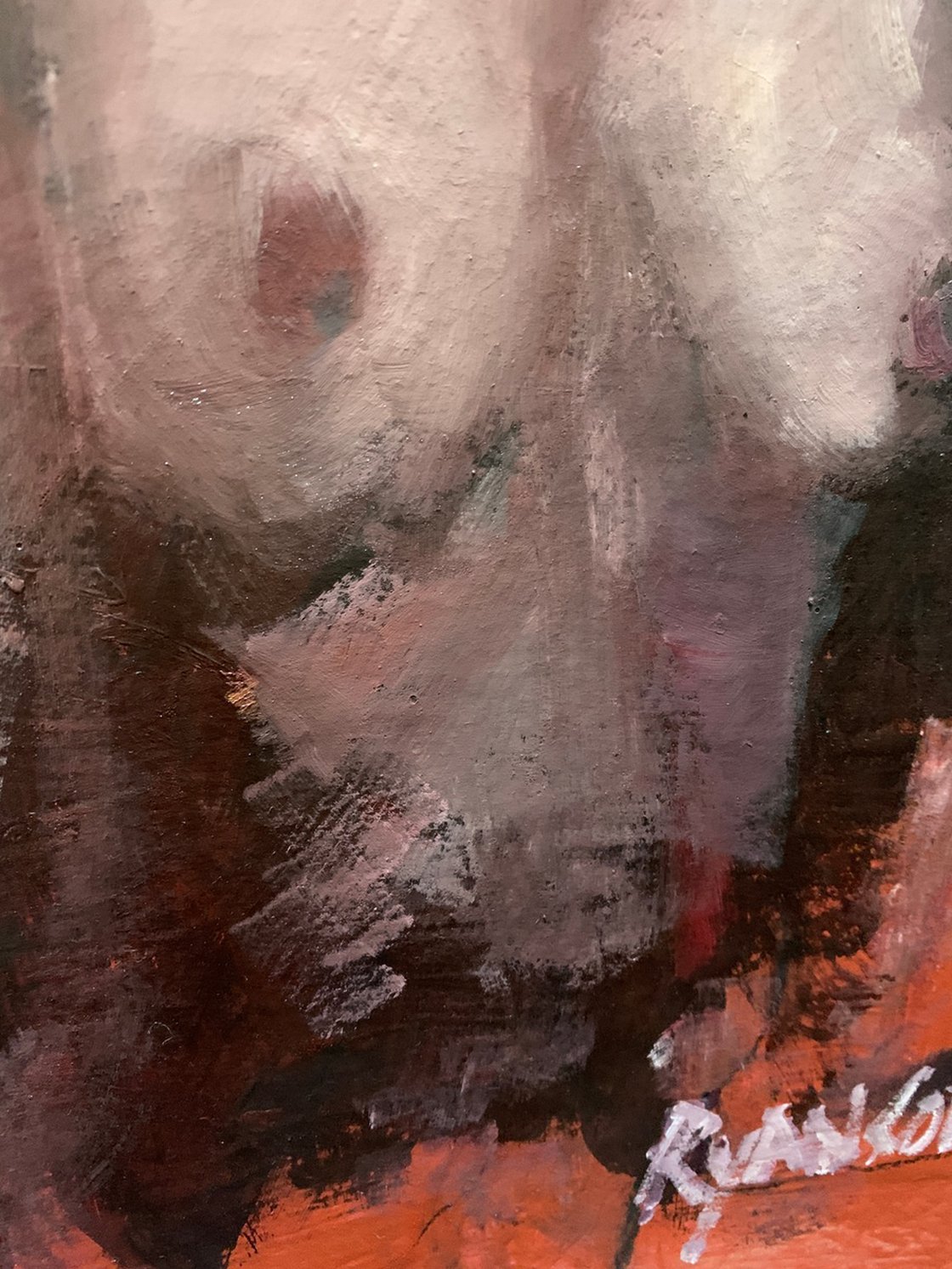 A painting titled 'In The Bedroom Light by Ryan Louder' by Ryan Louder