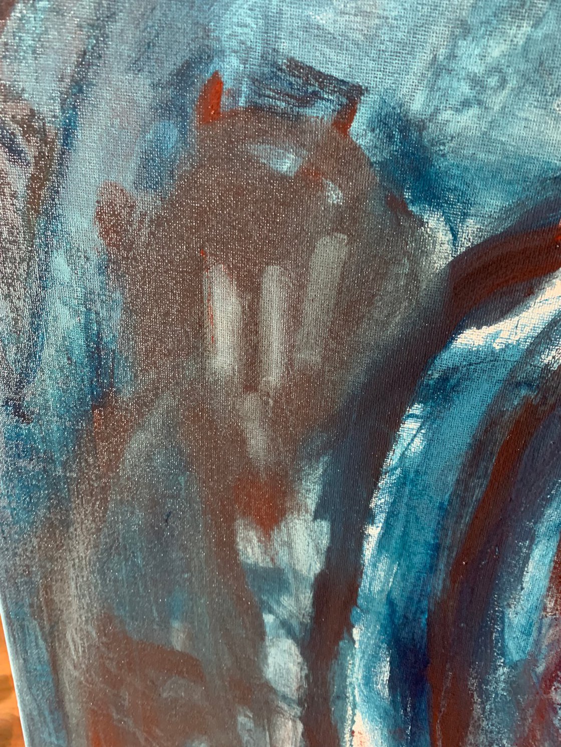 A painting titled 'In The Eye Of A Hurricane by Ryan Louder' by Ryan Louder