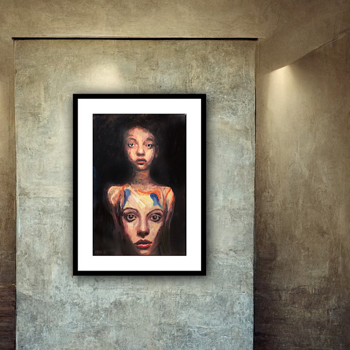 A painting titled 'Perception by Ryan Louder' by Ryan Louder