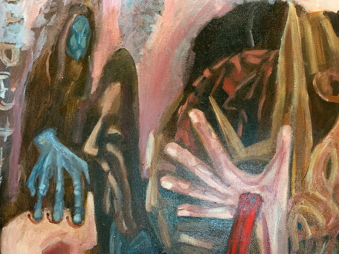 A painting titled 'Apocalypse by Ryan Louder' by Ryan Louder