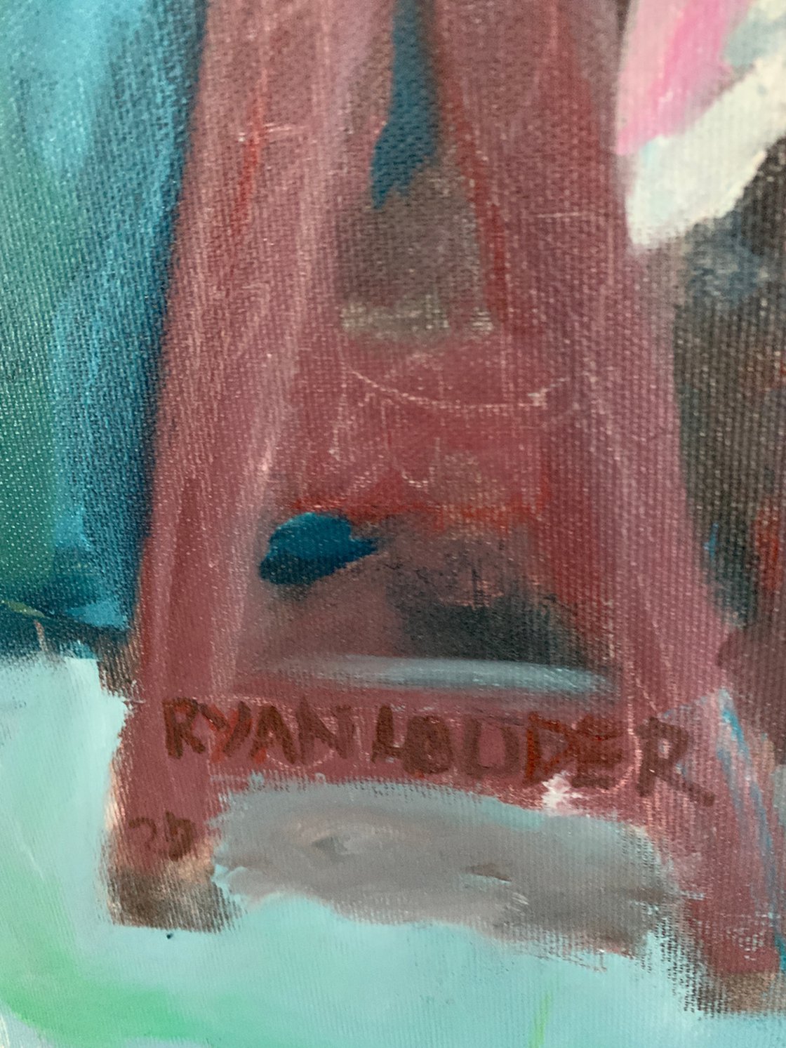 A painting titled 'Dancing Shoes by Ryan Louder' by Ryan Louder
