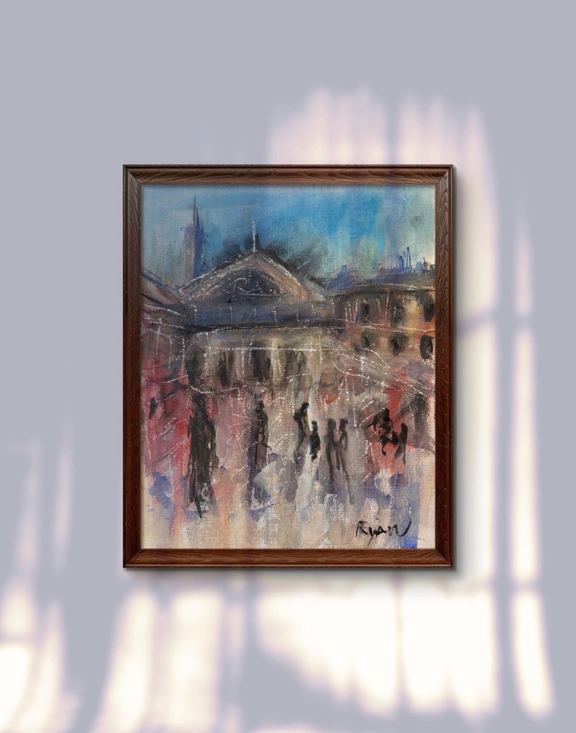 A painting titled 'London 2 by Ryan Louder' by Ryan Louder