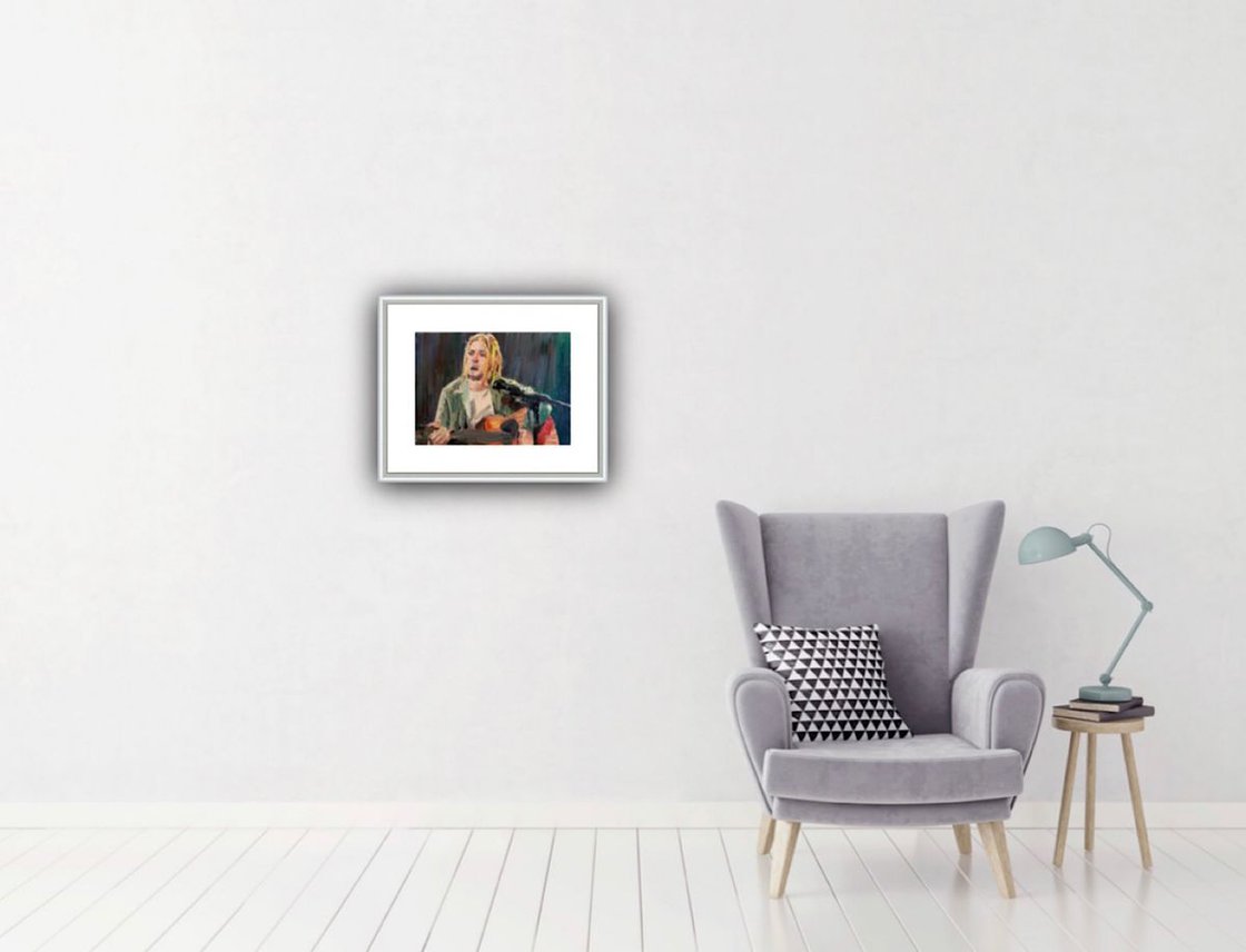 Kurt Cobain by Ryan Louder - Sold