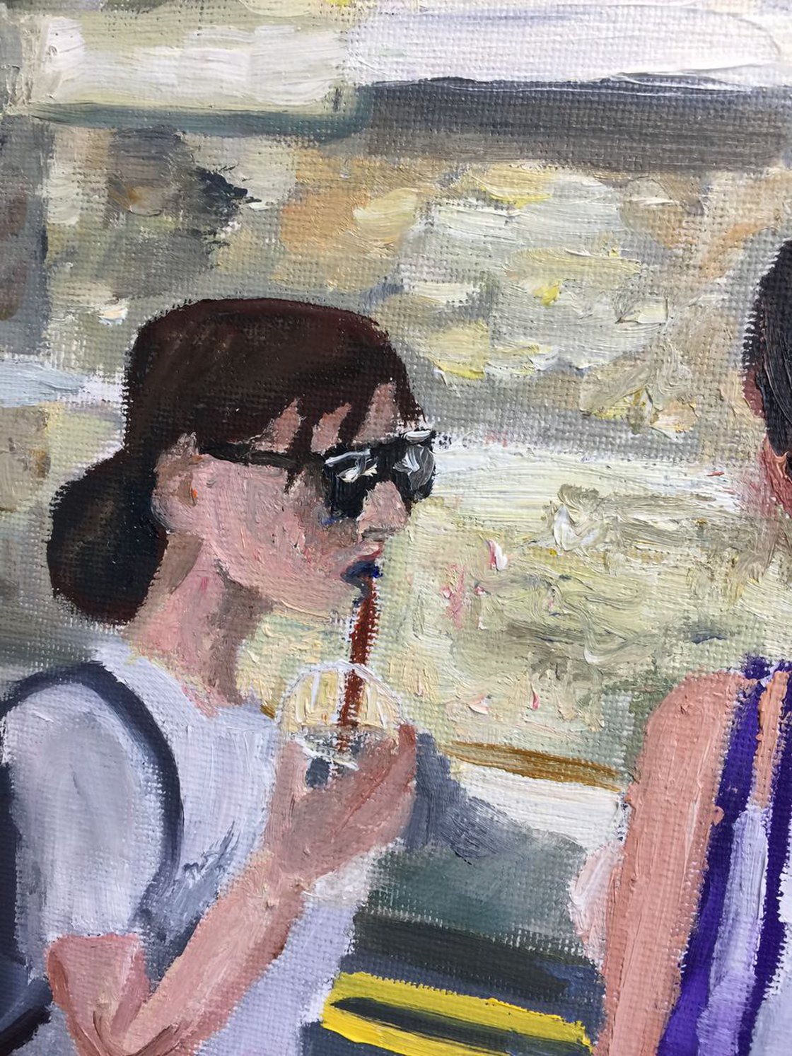 A painting titled 'Casual Or Smart Casual? 8x10 by Ryan Louder' by Ryan Louder