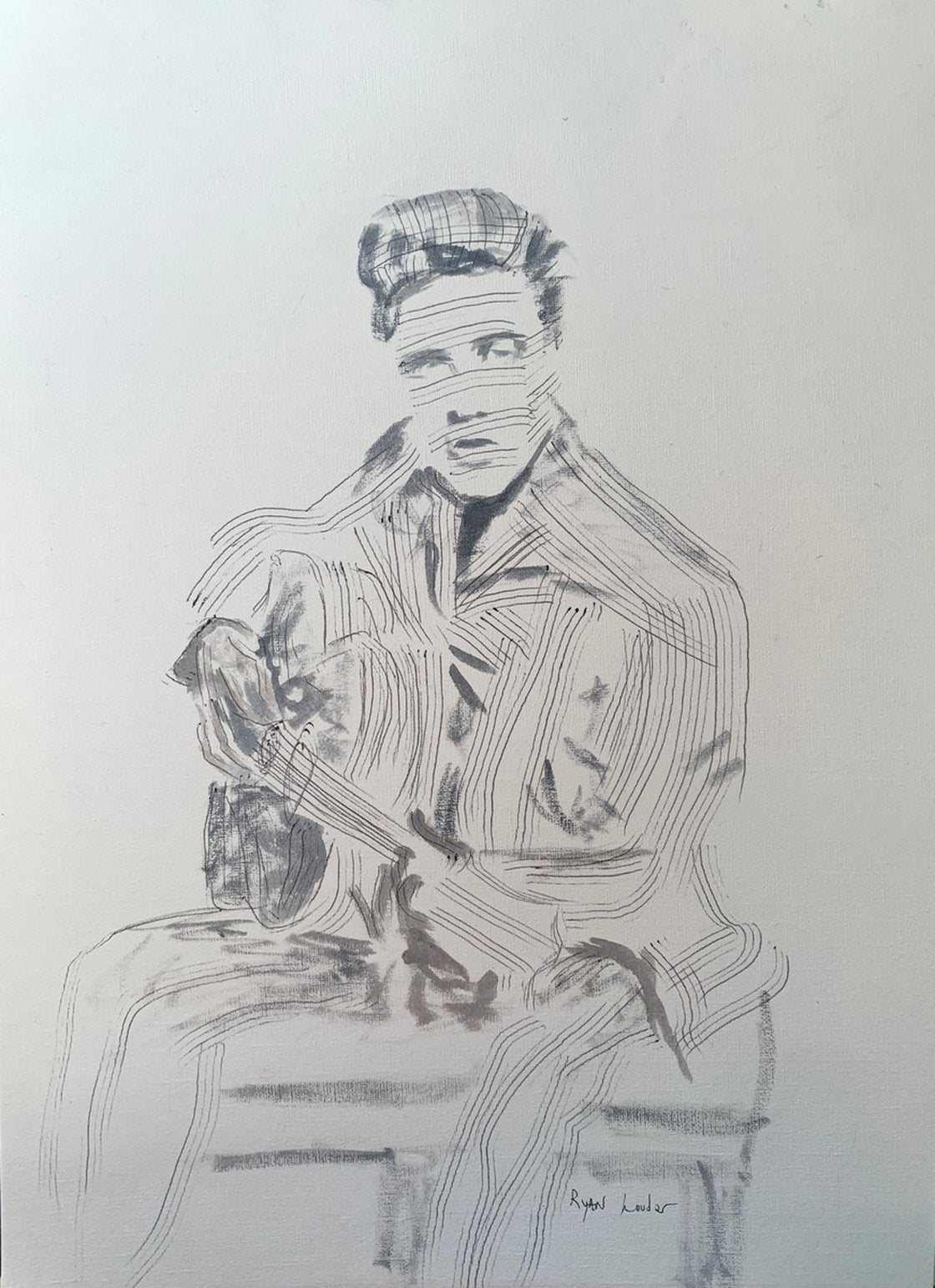 Elvis Portrait - 16x12 by Ryan Louder