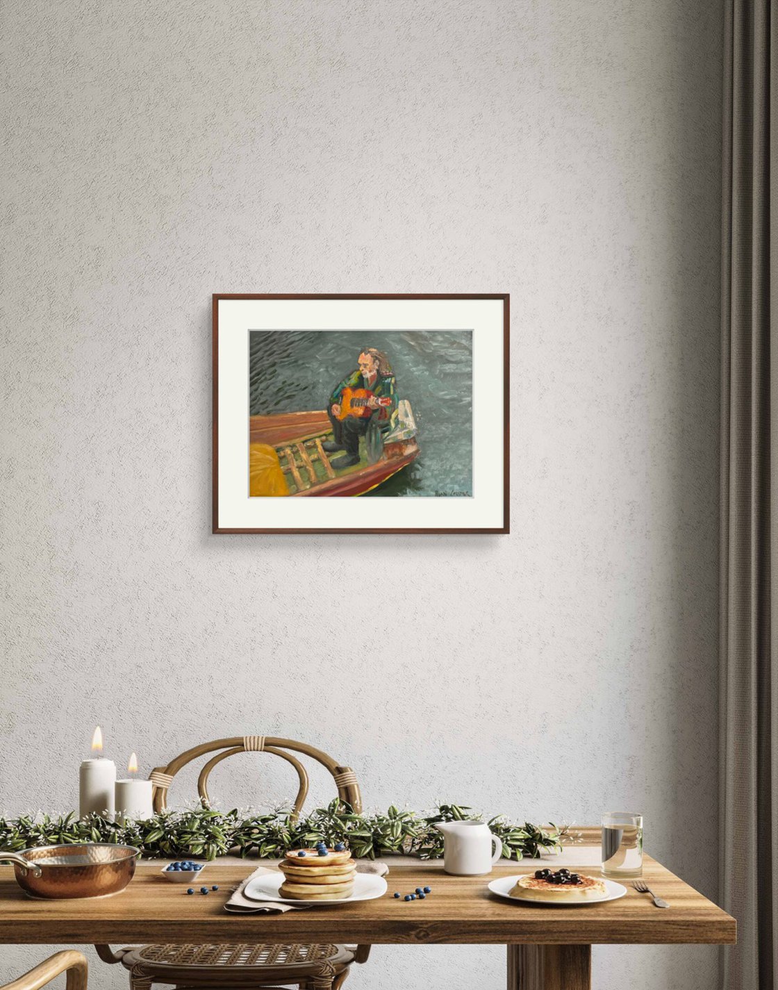 A painting titled 'The Camden Gondola by Ryan Louder' by Ryan Louder