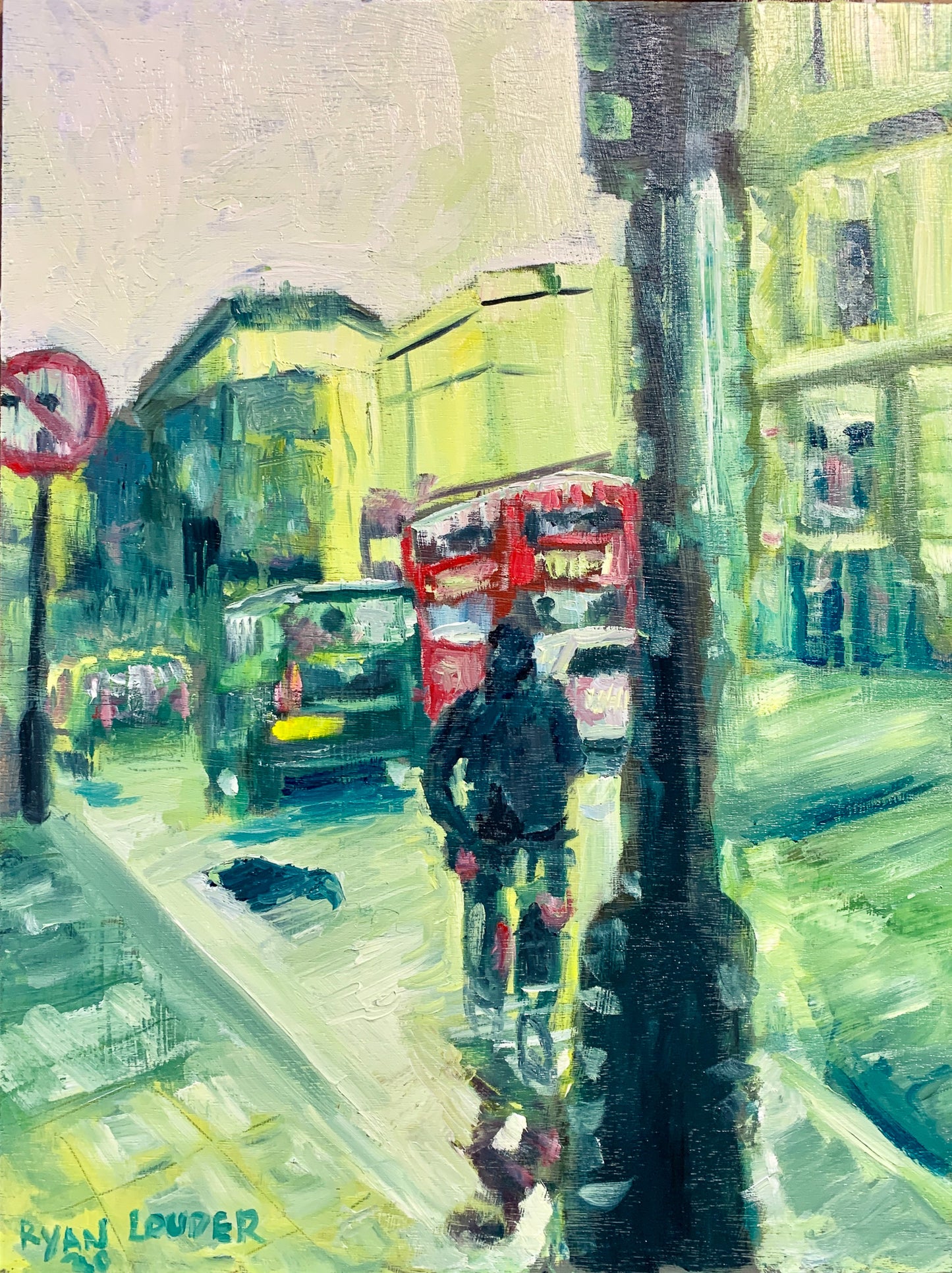 A painting titled 'Living In London' by London Paintings