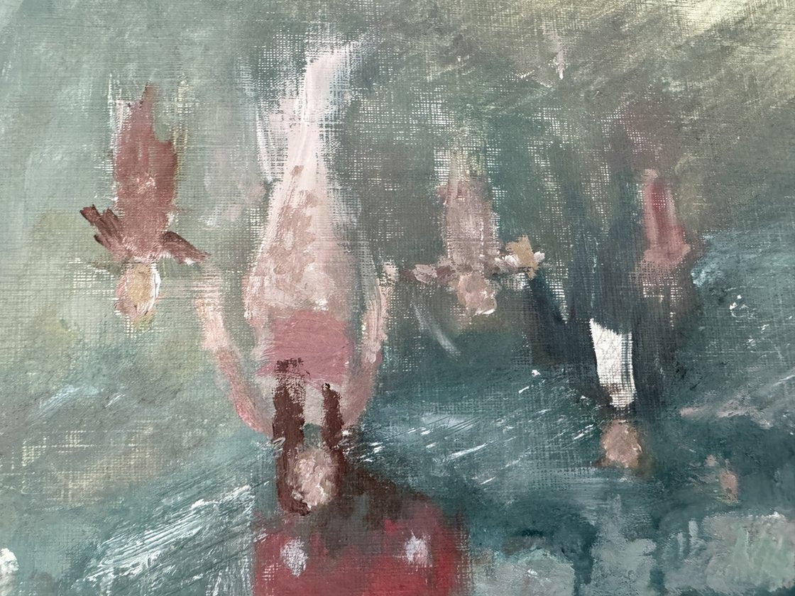 A painting titled 'London Road by Ryan Louder' by Ryan Louder