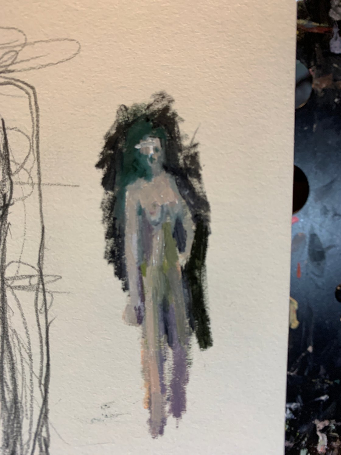 A painting titled 'Nude Study Drawing 5 by Ryan Louder' by Ryan Louder