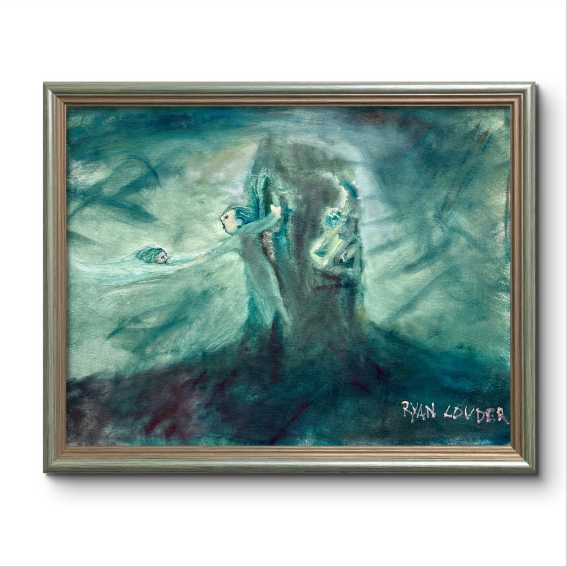 A painting titled 'Tornado by Ryan Louder' by Ryan Louder