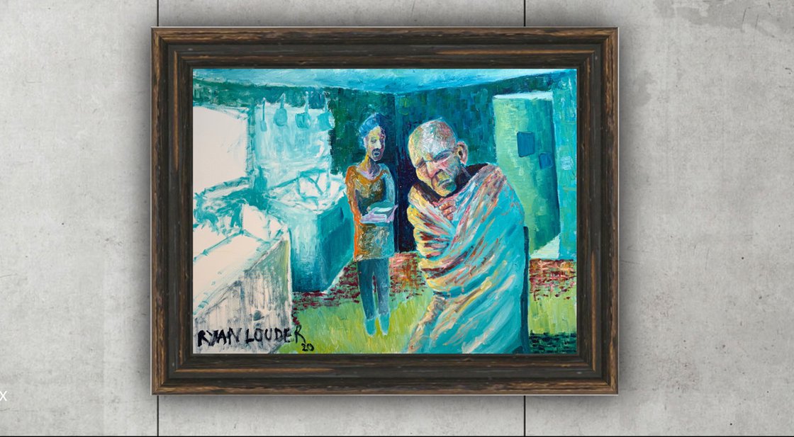 A painting titled 'Bowl of Soup by Ryan Louder' by Ryan Louder