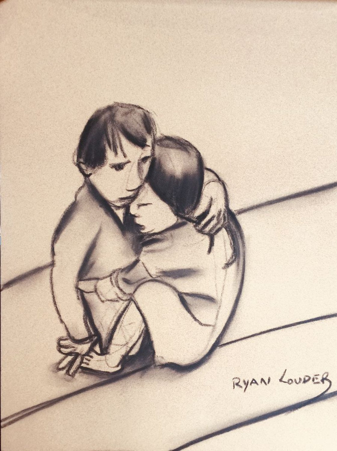 Brother and Sister by Ryan Louder - Sold
