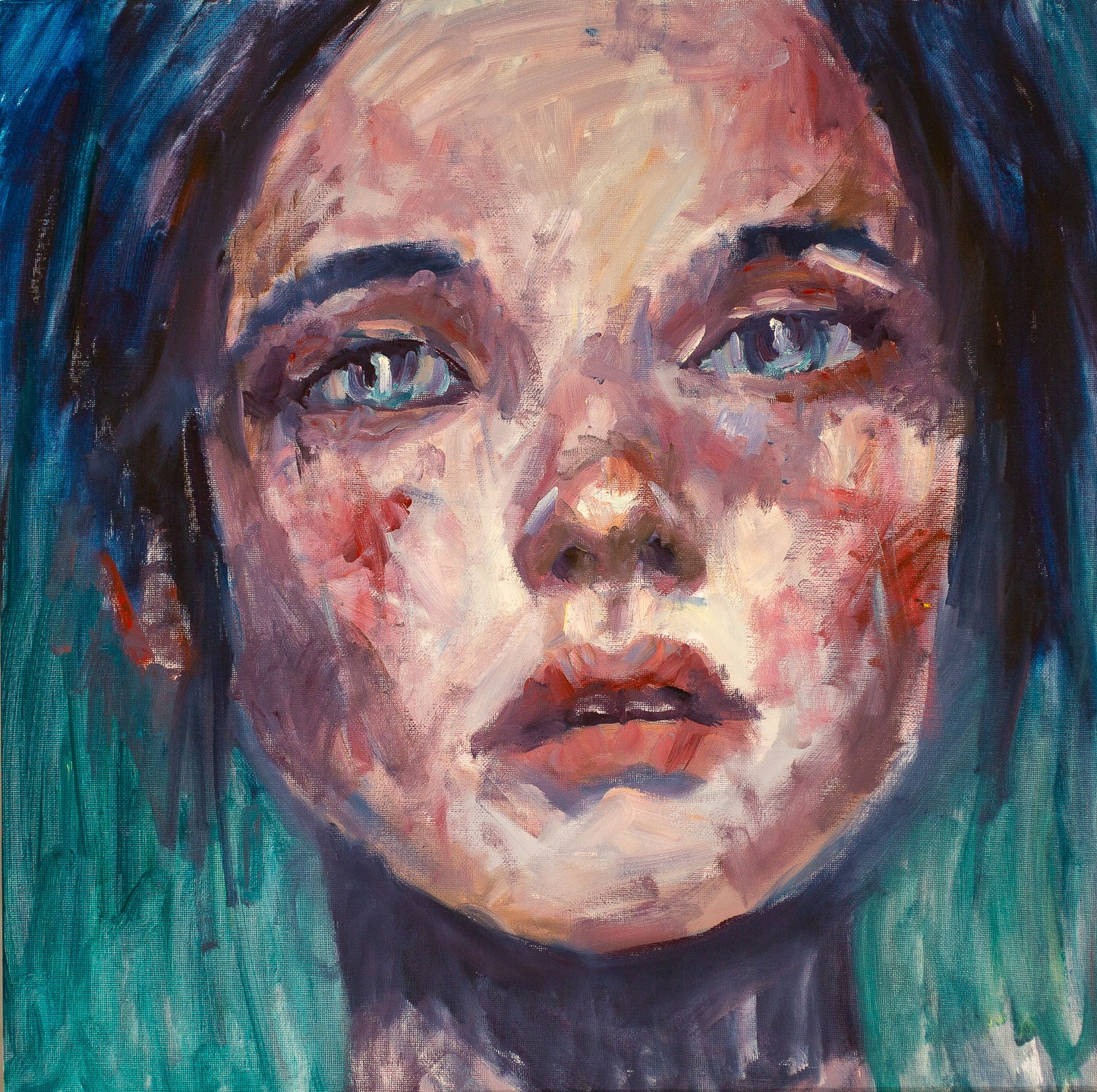 A painting titled 'Sad Eyes' by London Paintings