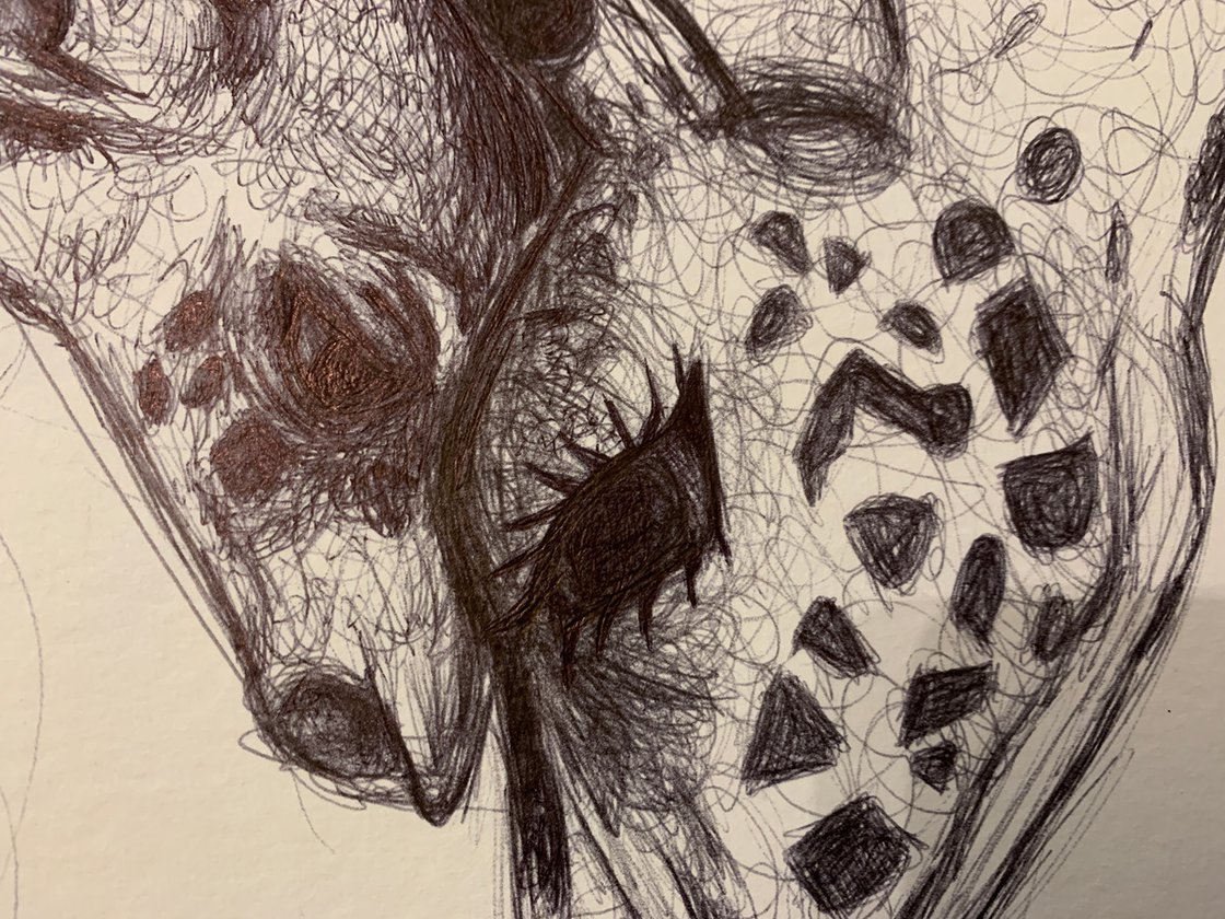 Giraffe and Baby 12x16 by Ryan Louder - Sold