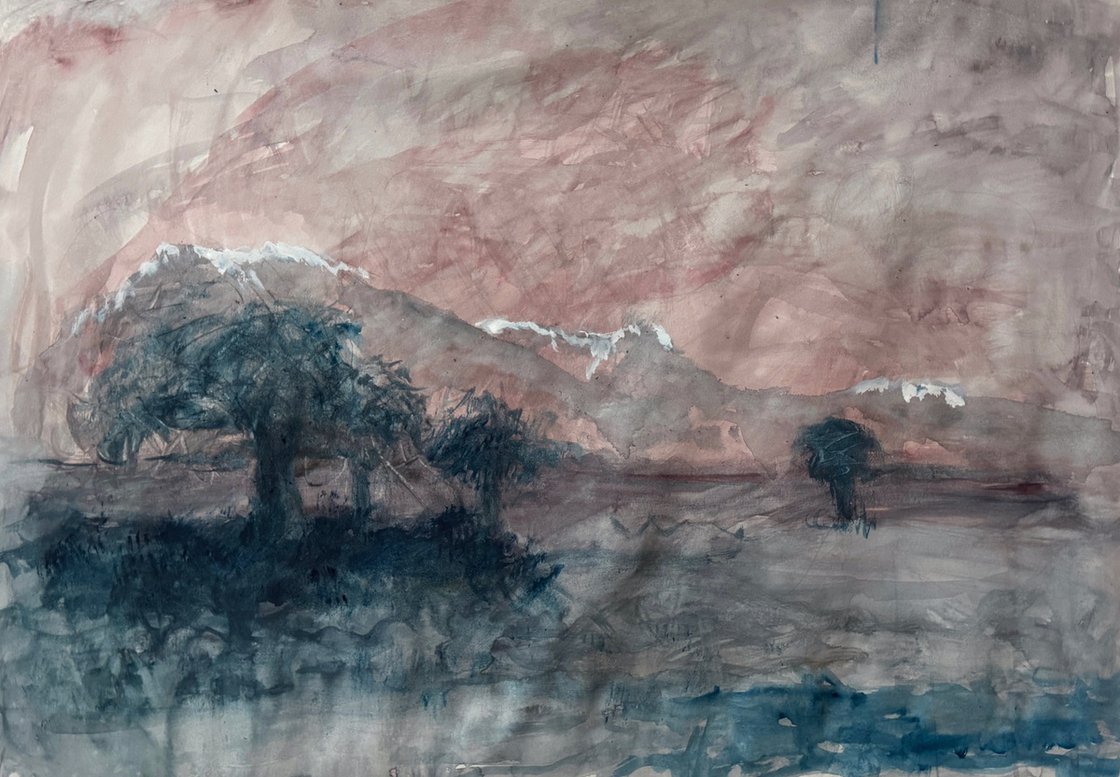 A painting titled 'First Day Of Spring by Ryan Louder' by Ryan Louder