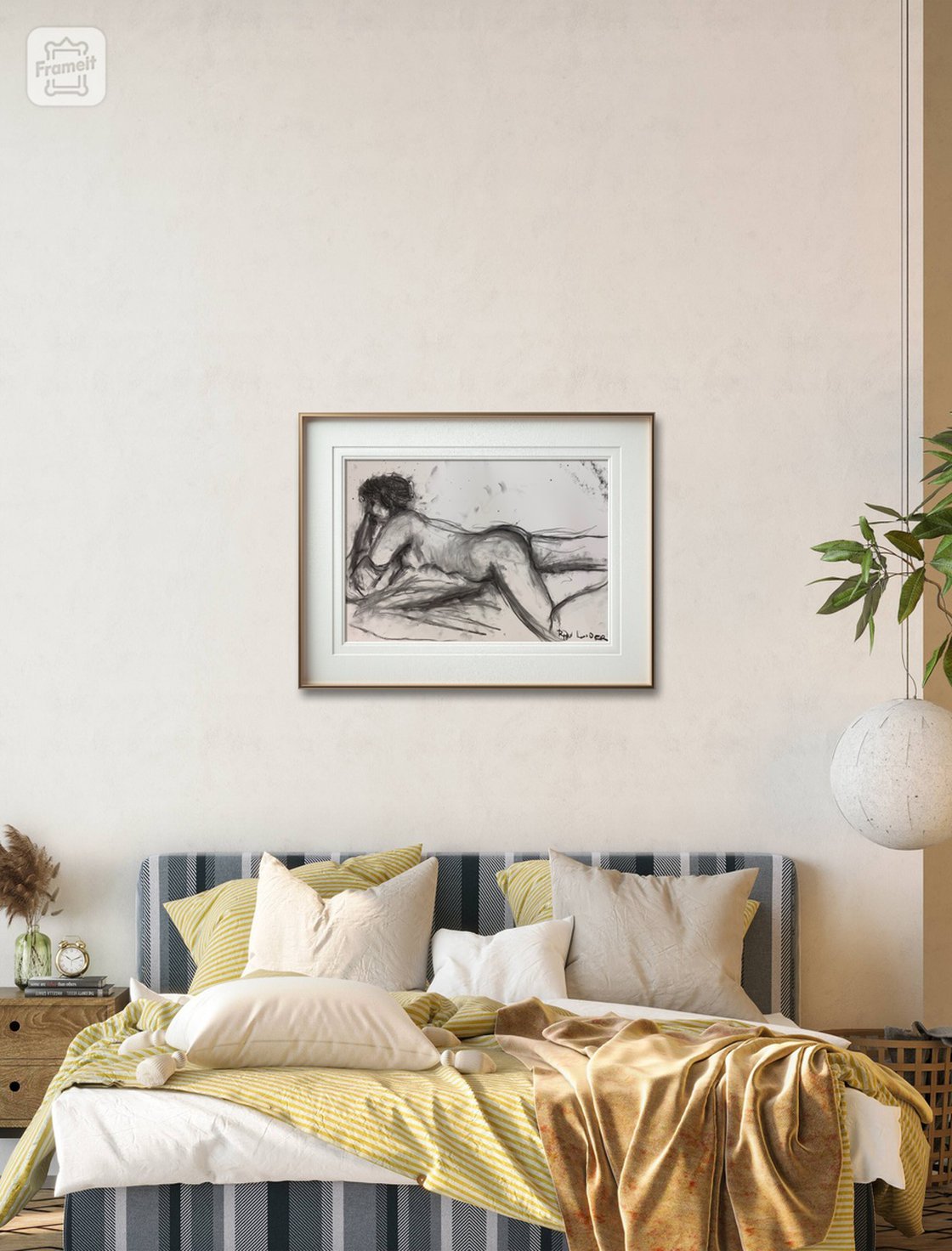 A painting titled 'Nude Study of Emilia 2 by Ryan Louder' by Ryan Louder
