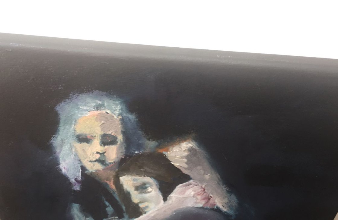 A painting titled 'Better Off Without Him by Ryan Louder' by Ryan Louder