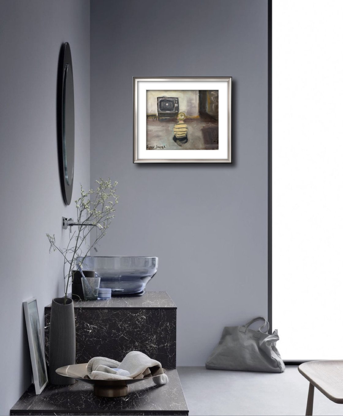 A painting titled 'Screen Time by Ryan Louder' by Ryan Louder