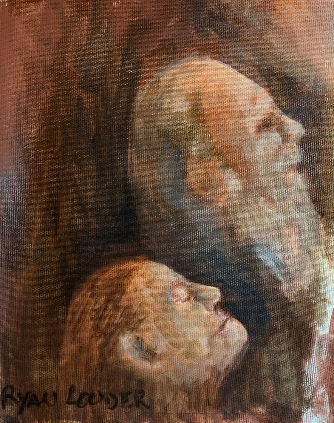 A painting titled 'The Light by Ryan Louder' by Ryan Louder