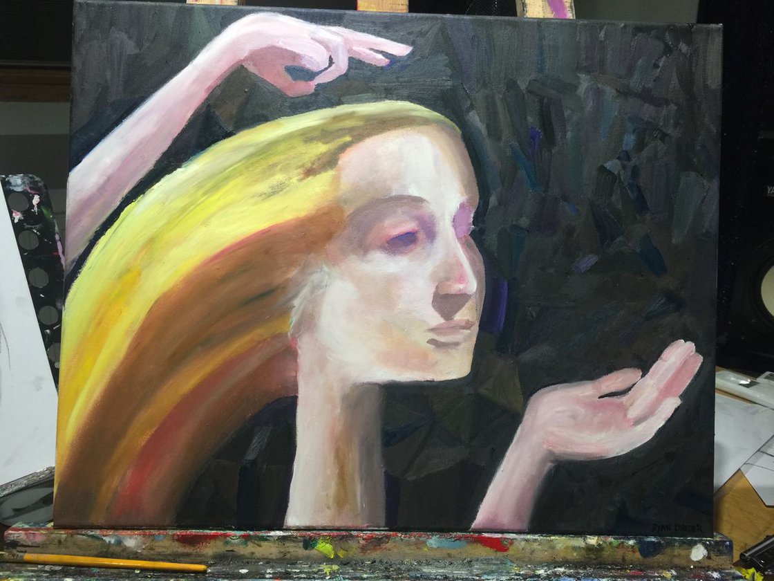 A painting titled 'Eternal by Ryan Louder' by Ryan Louder