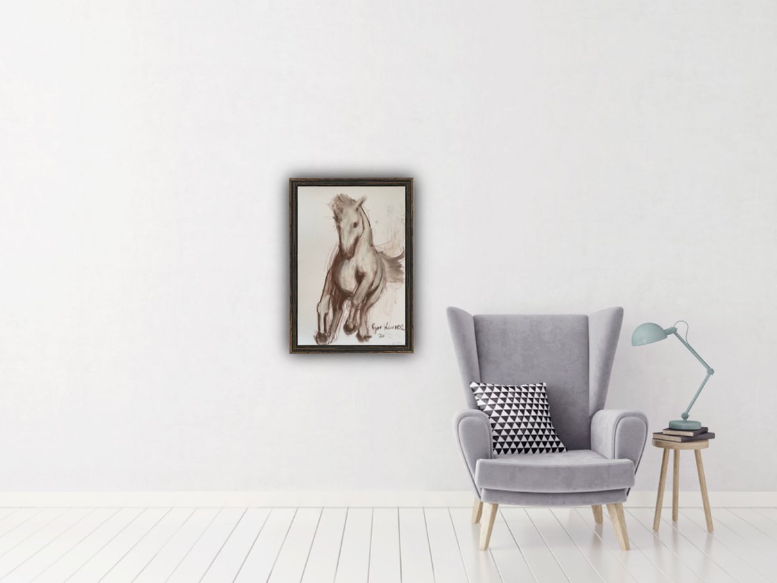 White Horse by Ryan Louder - Sold