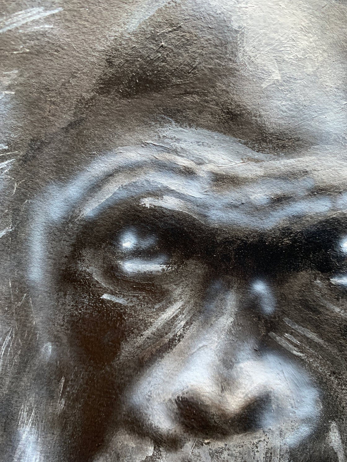 A painting titled 'Old Boy by Ryan Louder' by Ryan Louder
