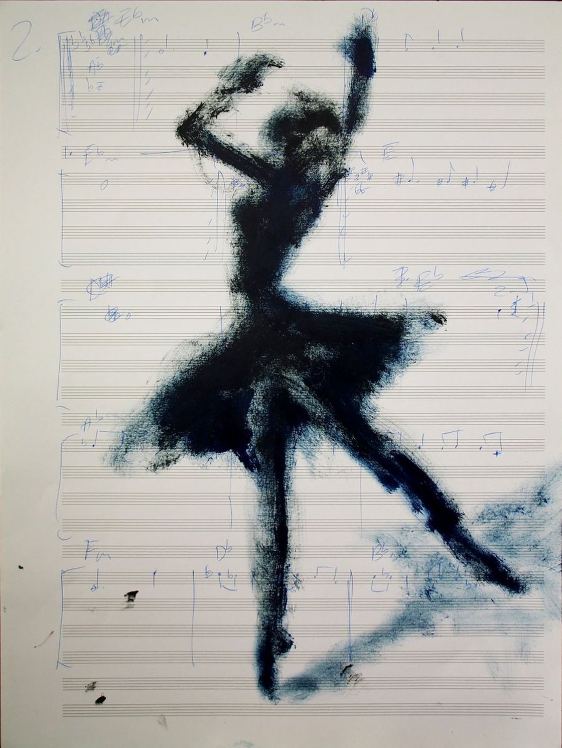 A painting titled 'Ballet Picture “For The Applause” Limited Edition Print by Ryan Louder' by Ryan Louder