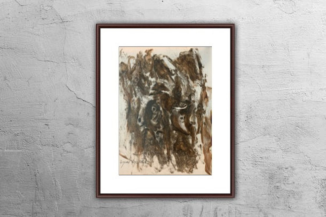 A painting titled 'All In A Thought by Ryan Louder' by Ryan Louder