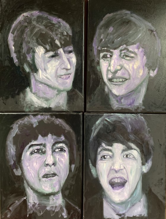 The Fab Four Painting by Ryan Louder