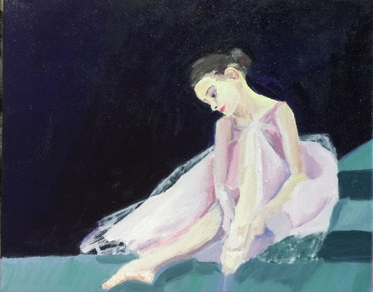 Ballerina 8x10 Oil On Canvas Painting by Ryan Louder