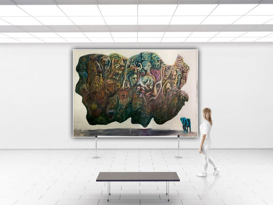 A painting titled 'On The Outside by Ryan  Louder' by Ryan Louder
