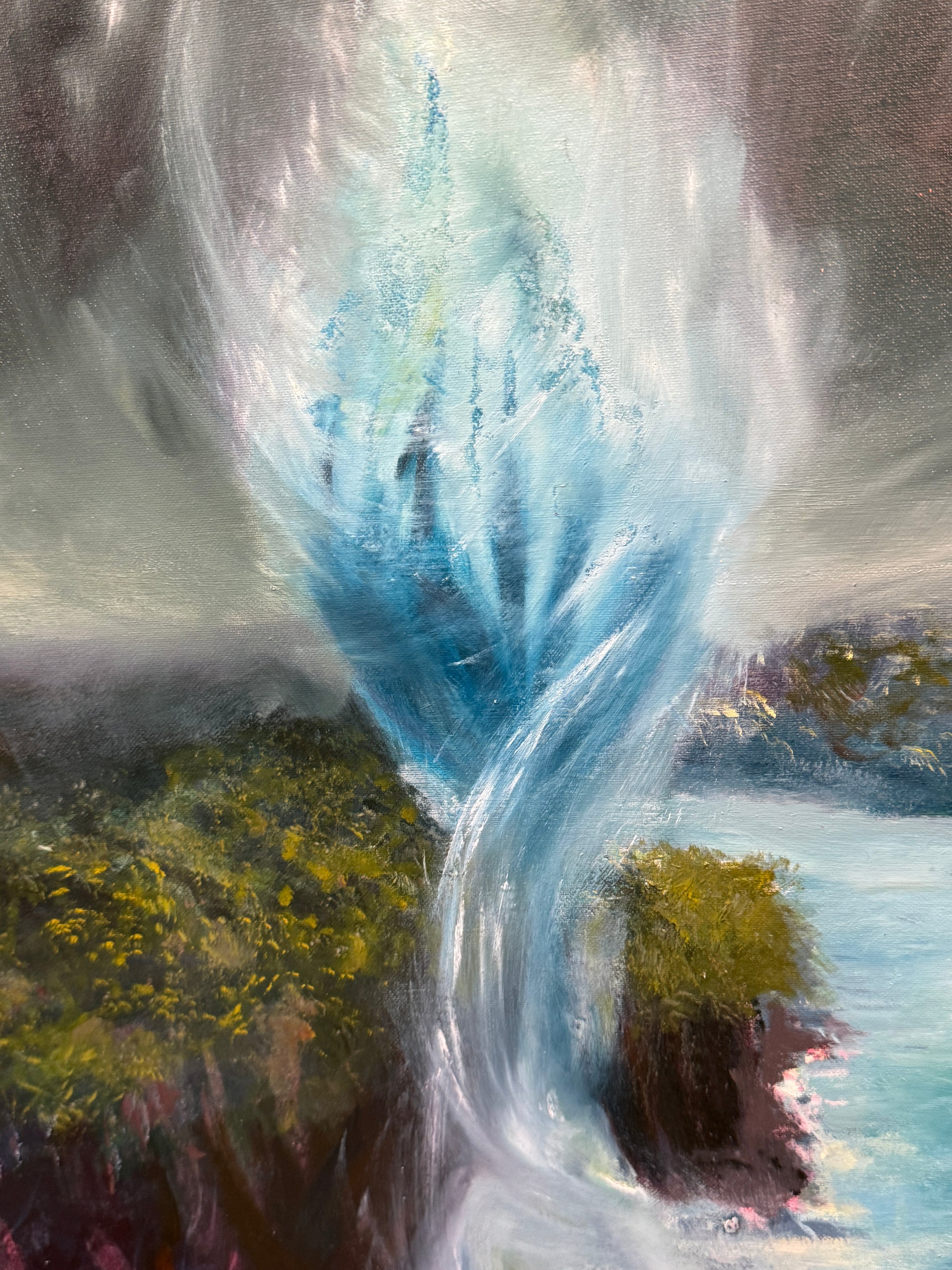A painting titled 'Tornado by Ryan  Louder' by Artworks by Ryan Louder