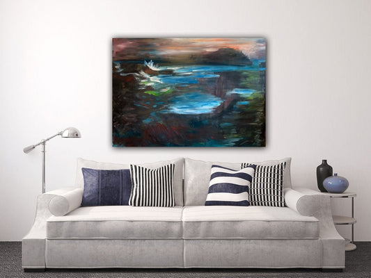 A painting titled 'Between The Storm by Ryan  Louder' by Ryan Louder